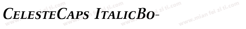 CelesteCaps ItalicBo字体转换